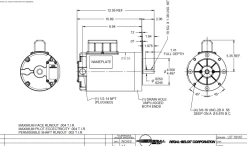 117179.00 Leeson Extreme Duck 2 Hp 1800 RPM 208-230/460V 1-Phase 56C Frame TENV (no Base) Motor -Electronic Store 117179 line 50282.1689182604