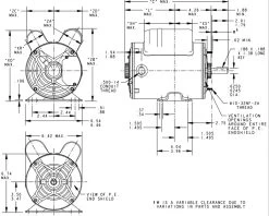 C1460 Marathon 3/4 Hp 115/230V 1800 RPM ODP 56 Frame Instant Reversiing Motor -Electronic Store 1460 line 29785.1636045941