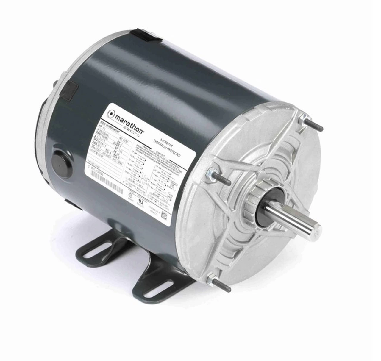 K1487 Marathon 1/3 Hp (1 Speed) 200-230/460V 1200 RPM TENV 56 Frame 3-Phase Rigid Base Motor 3 K1487 Marathon 1/3 Hp (1 Speed) 200-230/460V 1200 RPM TENV 56 Frame 3-Phase Rigid Base Motor