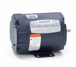 092015.00 Leeson 1/6 Hp 1800 RPM 208-230/460V 42 Frame TENV (with Base) 3-Phase Motor