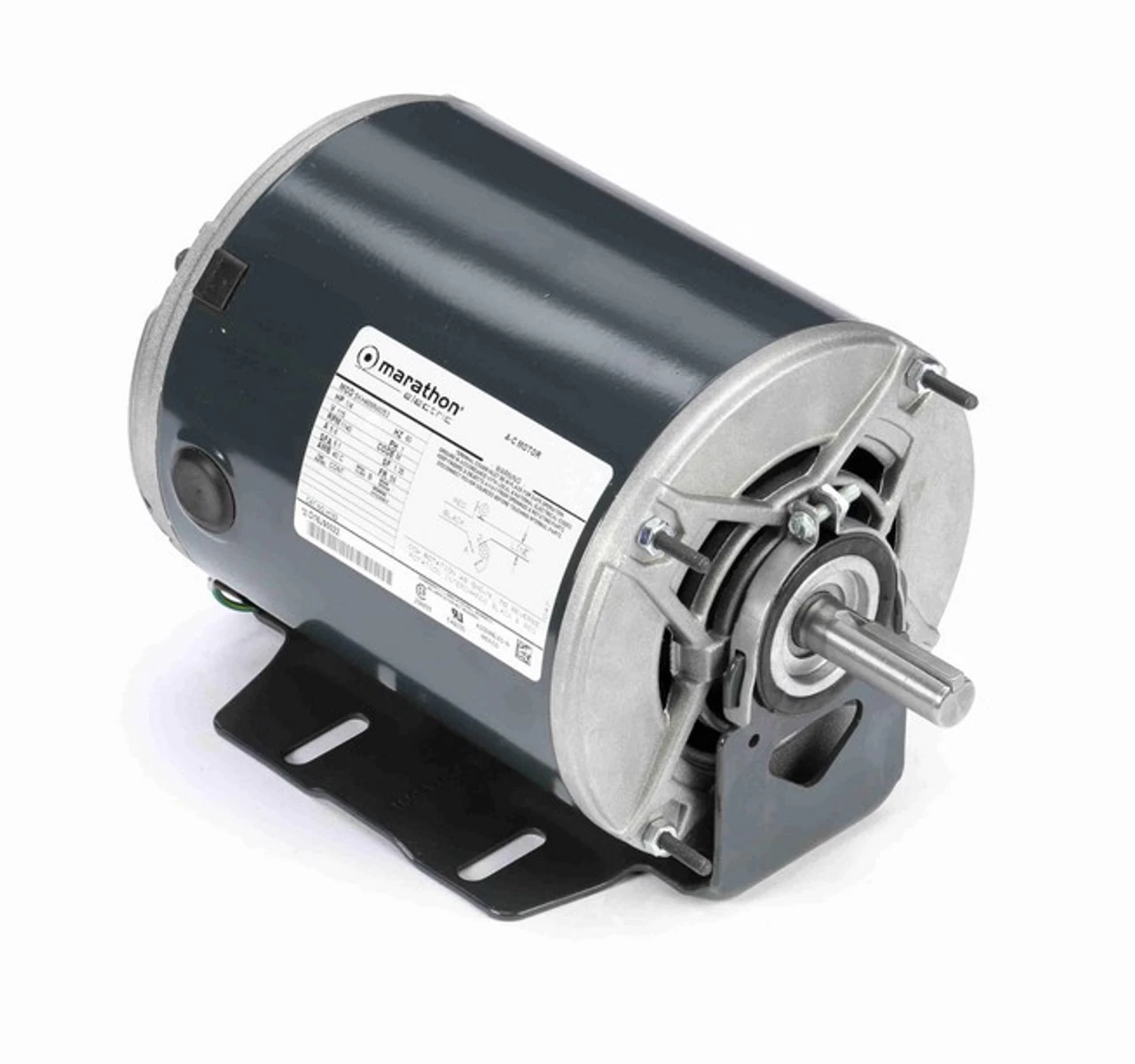 H162 Marathon 1/4 Hp (1 Speed) 115V 1200 RPM ODP 56 Frame Resilient Base Blower Motor