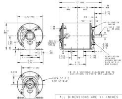 H176 Marathon 1/2 Hp (2 Speed) 115V 1800/1200 RPM ODP 56 Frame Resilient Base Blower Motor 9 H176 Marathon 1/2 Hp (2 Speed) 115V 1800/1200 RPM ODP 56 Frame Resilient Base Blower Motor -Electronic Store 176 line 19211.1630431555