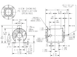 C208 Marathon 1/3 Hp (1 Speed) 115/230V 3600 RPM ODP 48 Frame Cap Start Resilient Base Motor -Electronic Store 208 line 76453.1631553278