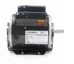 E263 Marathon 1/2 Hp (1 Speed) 100-120/200-240V 1800 RPM ODP 56 Frame Cap Start Resilient Base Motor -Electronic Store 263 side 70679.1631804859