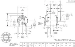 B319 Marathon 3/4 Hp (1 Speed) 115/208-230V 1800 RPM ODP 56 Frame Cap Start Resilient Base Motor -Electronic Store 319 line 53360.1632324603