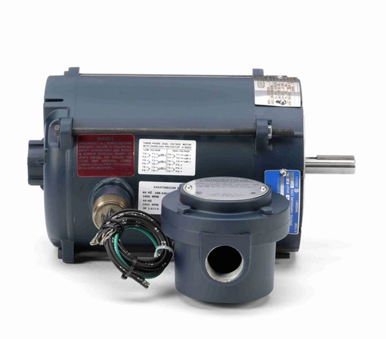 111944.00 Leeson 1/3 Hp 3600 RPM 208-230/460V 56C Frame Explosion-Proof (No Base) 3-Phase Motor 5 111944.00 Leeson 1/3 Hp 3600 RPM 208-230/460V 56C Frame Explosion-Proof (No Base) 3-Phase Motor - Image 3