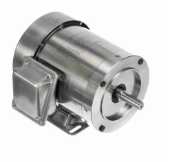 191949.00 Leeson 1/2 Hp 1800 RPM 208-230/460V 56C Frame (Rigid Base) TEFC 3-Phase All-Stainless Wash-Down Motor