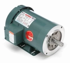 121672.00 Leeson 1 1/2 Hp 3600 RPM 230/460V 143TC Frame TEFC C-Face (with Base) 3-Phase Motor