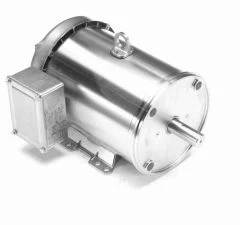 132207.00 Leeson 5 Hp 3600 RPM 230/460V 184TC Frame (Rigid Base) TEFC 3-Phase Premium-Stainless Wash-Down Motor